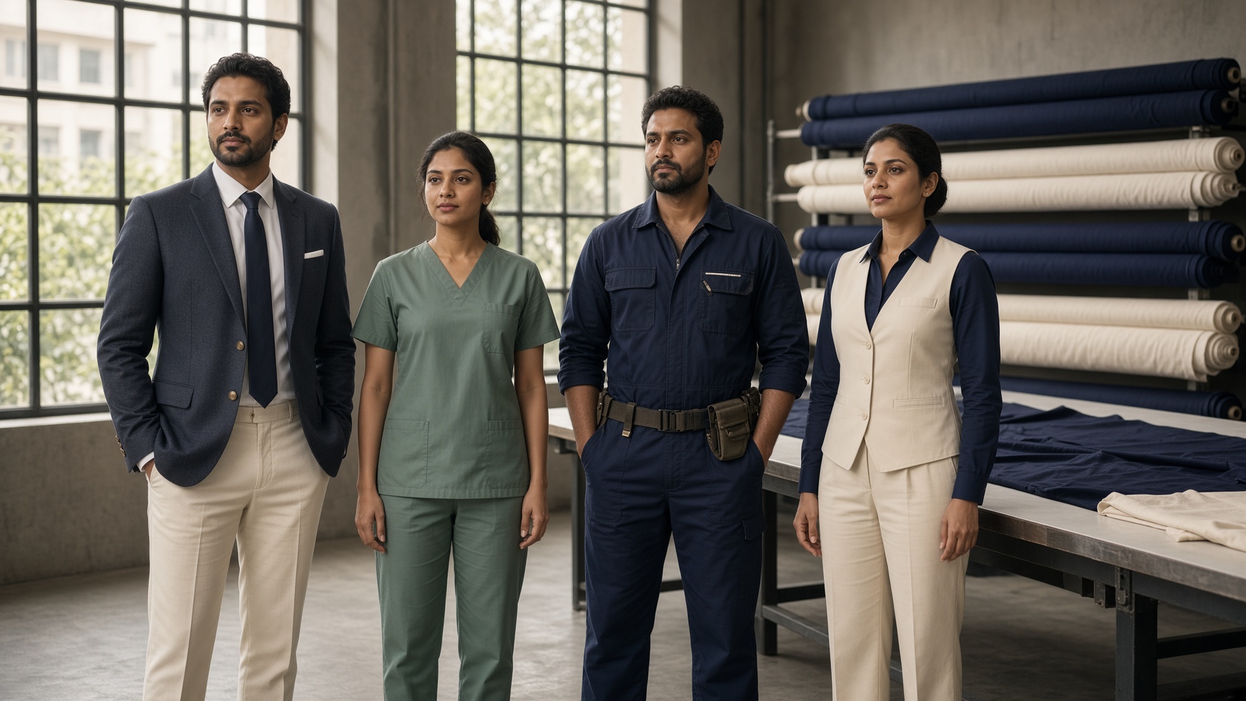 Custom hotel, hospital, factory and office uniforms by MGN Uniforms in Karachi, Pakistan